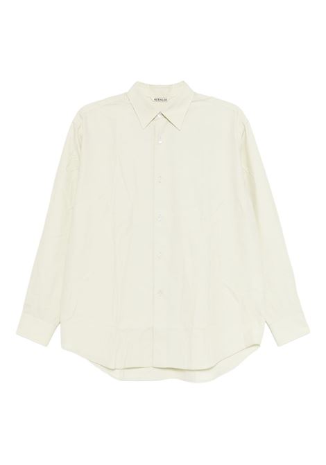 camicia twill donna verde AURALEE | A25SS04TNLIGHT GREEN